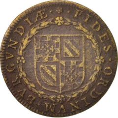 Jeton - Louis XIV - États de Bourgogne - Majorité du roi et défaite des Frondeurs