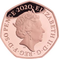 50 Pence - Elizabeth II Brexit, Gold Piedfort