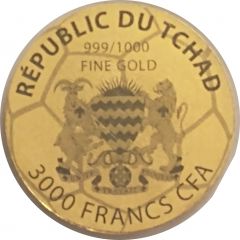 3000 Francs CFA Golden Football, USA