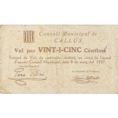 25 Céntimos Callús