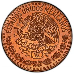 1 Peso Pattern, Modern Eagle, Copper