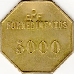5000 Fornecimentos Countermarked EPF - Railway Road of Parana