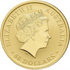 50 Dollars - Elizabeth II 4th Portrait - Kangaroo - Gold Bullion Coin