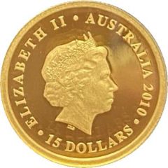 15 Dollars - Elizabeth II 4th Portrait - Koala - Gold Bullion Coin