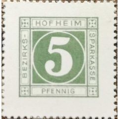 5 Pfennig Bezirkssparkasse