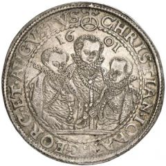 1 Thaler - Christian II, John George and August
