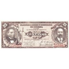 25 Centavos El Estado Libre y Soberano de Sinaloa
