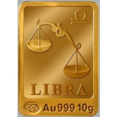 10 Grams Gold Zodiac signs - Libra