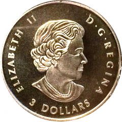 3 Dollars - Elizabeth II Toronto Maple Leafs 100th Anniversary