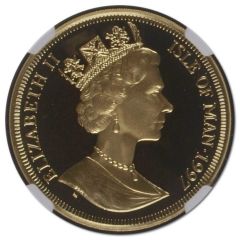 1 Crown - Elizabeth II Birth of Christ; Gold Proof