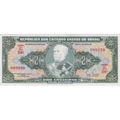 2 Cruzeiros Thesouro Nacional, 2nd print, 1st Type