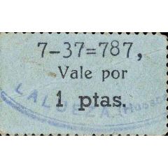 1 Peseta Lalueza