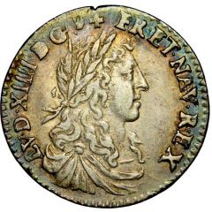 1⁄12 Ecu of Dauphiné with juvenile bust - Louis XIV
