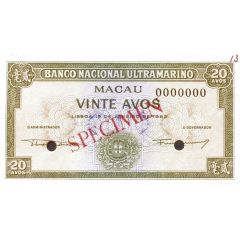 20 Avos Banco Nacional Ultramarino