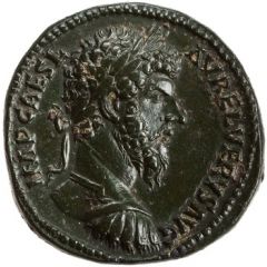 Sestertius - Lucius Verus PROV DEOR TR P COS II S C