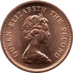 1/2 New Penny - Elizabeth II 2nd portrait