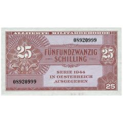 25 Schilling Allied Military Authority