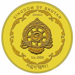 1000 Ngultrums Buddhist World Heritage, China