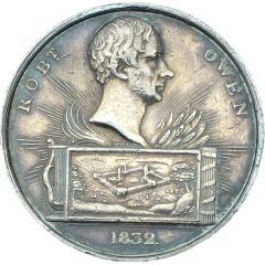 Medalet - William IV Robert Owen, W. Bain