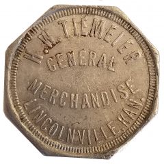 50 Cents - H. W. Tiemeier General Merchandise Lincolnville, Kansas