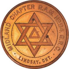 Masonic Penny - Midland Chapter No. 94 Lindsay, Ontario