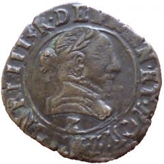 Double Tournois - Henri III Dauphiné mint, 2nd type
