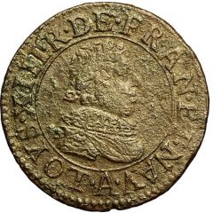 Double Tournois - Louis XIII Paris mint, 4th type