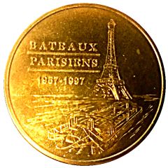 Monnaie de Paris Tourist Token - Bateaux Parisiens 1957-1997