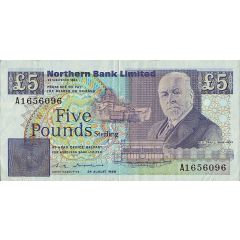 5 Pounds Northern Bank