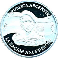 1 Peso Islas Malvinas Occupation