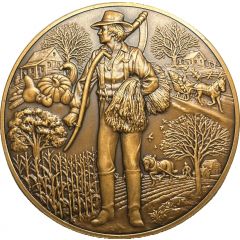 Medal - Franklin Mint Annual Calendar Harvest & Seasons
