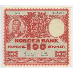 100 Kroner 1948-1976, Wergeland & Logging