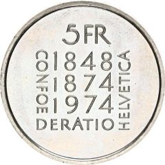 5 Francs Revision of the Constitution