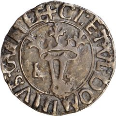 Vintém - João II `L` at left side of `Y`, Lisboa mint