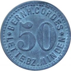 50 Pfennig - Lette Bernh. Cordes