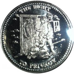 1 oz Silver Johnson Matthey - The Right To Privacy
