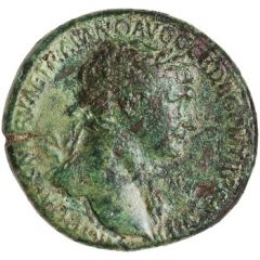 Sestertius - Trajan S P Q R OPTIMO PRINCIPI S C ALIM ITAL, Abundantia