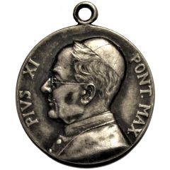 Pie XI - Médaillon Saint Louis de Gonzague, par Penin à Lyon
