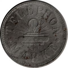 Telephone token - Telephon Marke without cut-out