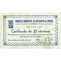 25 Céntimos Mezquita de Jarque