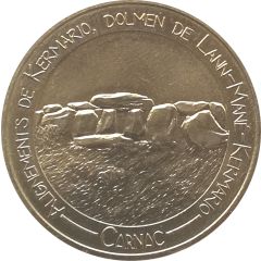 Monnaie de Paris Tourist Token - Carnac Alignements de Kermario - Dolmen de Lann-Mané-Kermario