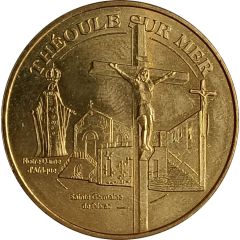 Monnaie de Paris Tourist Token - Théoule sur Mer Sainte Germaine de Pibrac and ND d`Afrique