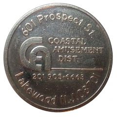 Token - Coastal Amusement Dist. Lakewood, New Jersey