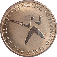 Medal - Sporting Pictograms Sydney 2000 Olympics, Fencing
