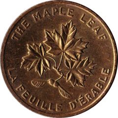Shell Oil Token - Provincial Arms and Flowers Canada