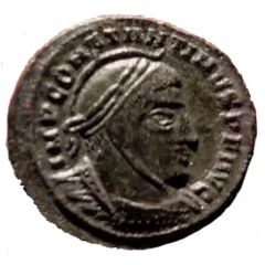 Nummus - Constantinus I VICTORIAE LAETAE PRINC PERP, Siscia