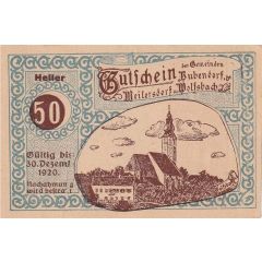 50 Heller Bubendorf, Meilersdorf, Wolfsbach