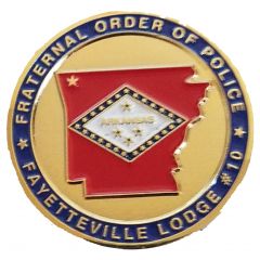 Challenge Coin - Fayetteville Fraternal Order of Police Arkansas
