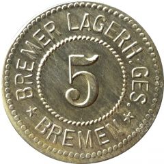 5 Pfennig - Bremen Bremer Lagerh. Ges.