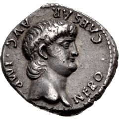 Denarius - Nero PONTIF MAX TR P X COS IIII P P EX S C, Roma
